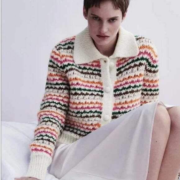 Zara Knit Striped Size S Small Multicoloured Ref: 3859/004 - Picture 4 of 8